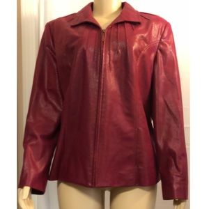Kim Rogers Jacket Red  Sz 16 NWOT
